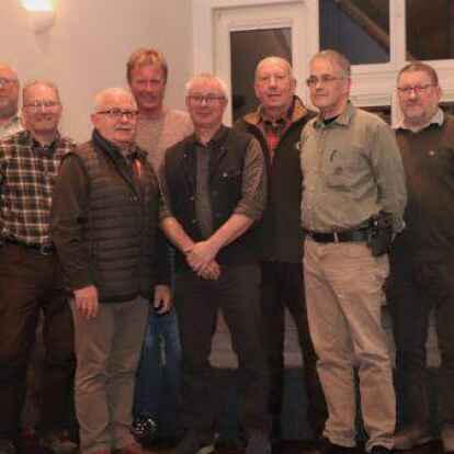 Die geehrten J&auml;ger des Hegerings Emstek.