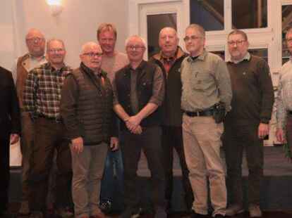 Die geehrten J&auml;ger des Hegerings Emstek.