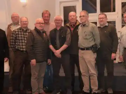 Die geehrten J&auml;ger des Hegerings Emstek.