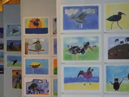 Am Malwettbewerb zu den Zugvogeltagen haben rund 200 Kinder teilgenommen.