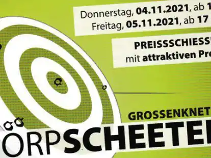 Der Sch&uuml;tzenverein Gro&szlig;enkneten plant seinen Neustart: Im November findet zum Beispiel das D&ouml;rpscheeten wieder statt.