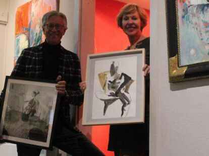 Freuen sich auf die n&auml;chste Ausstellung: Arno und Gertje Kollmann