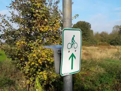 Streitpunkt Baugebiet Wybelsum: links liegt die sogenannte Dreiecksfl&auml;che, rechts die Sch&ouml;felwiese, die aufgesch&uuml;ttet werden soll.