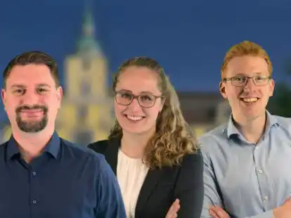 Stehen f&uuml;r einen Generationswechsel innerhalb der CDU bereit (von links): Niklas Howad, Annika Eickhoff und Michael Schilling.