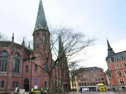 Die Lambertikirche am Rathausmarkt: Hier wird beim Konzert auch ein Jubil&auml;um gefeiert.