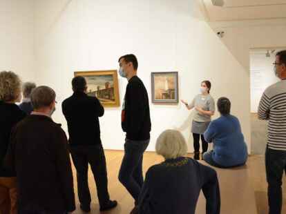 F&uuml;hrung mit Kuratorin Samira Kleinschmidt durch die Radziwill-Ausstellung der Kunsthalle.