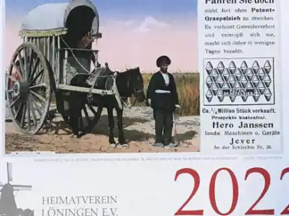 Das Titelbild des neuen Kalenders des Heimatvereins zeigt eine Werbepostkarte.