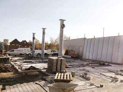 Noch ist von der zuk&uuml;nftigen Score-Tankstelle nicht so viel zu erkennen. Im M&auml;rz soll diese  er&ouml;ffnet werden.