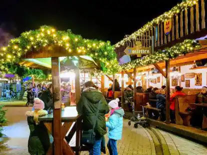 Der Huder Winterzauber-Weihnachtsmarkt wird am Freitag er&ouml;ffnet.