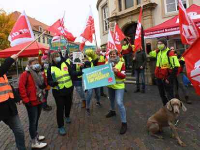 Verdi-Warnstreiks in Oldenburg