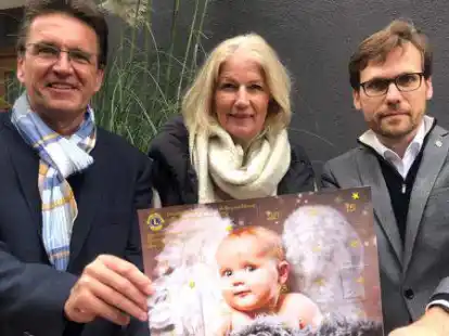 Sind die Organisatoren der Aktion (von links): Lutz Duddeck (Lions-Club Rastede) , Anke Wragge (Lions-Club Ammerland-Inamorata) und Holger Ritschel (Lions-Club Ammerland).