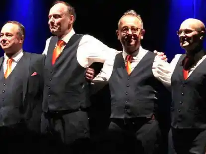 Gastiert am Samstag an der Leo-Trepp-Stra&szlig;e 13 gemeinsam mit &bdquo;quintessence&ldquo;: Die Gruppe &bdquo;Take Four&ldquo; aus Kiel.