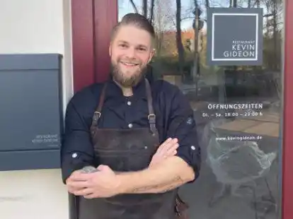 Vor seinem ersten eigenen Lokal: Kevin Gideon betreibt das gleichnamige kleine Restaurant an der Ecke Mottenstra&szlig;e/Heiligengeistwall.