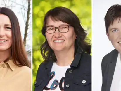 Sie haben unterschiedliche Meinungen zur &Auml;mterbesetzung in Wardenburg: Hilke Kenkel-Schwartz (von links, Die Gr&uuml;nen), Getraud Specht (CDU) und Kora Hei&szlig;enberg (FDP).