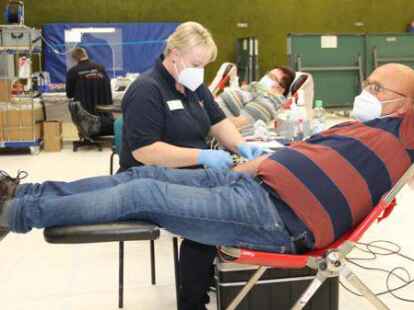 58 Spender kamen in die Turnhalle.