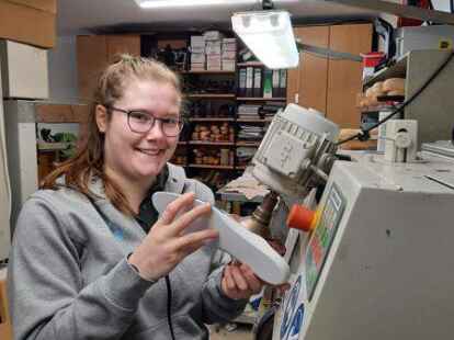 Sie versteht ihr Handwerk: Wencke Renken holte als Orthop&auml;dieschuhmacherin den Landessieg.