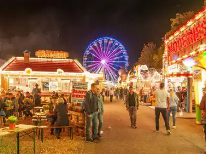 Ohne Strom undenkbar: der Rodenkircher Markt bei Nacht