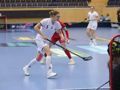 Einsatz für Deutschland: Jasmin Hartmann bei der U19-Weltmeisterschaft in Schweden