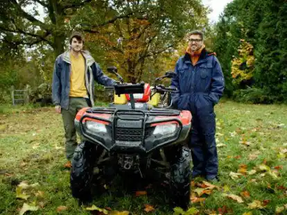 Paul McLachlan und Rune Ellerup Kraghede von der Universit&auml;t Aarhus aus D&auml;nemarksteht der Spa&szlig; an ihrer Arbeit ins Gesicht geschrieben.