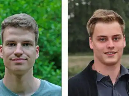Sind im Gemeinderat Gro&szlig;enkneten die beiden j&uuml;ngsten Mitglieder (v. li.): Friedjof Ohms und Linus K&uuml;ther Bild: FDP