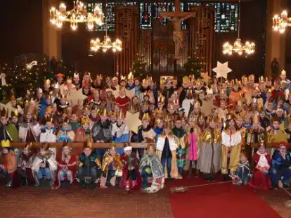 150 Sternsinger waren 2019 Garrel unterwegs, um gute W&uuml;nsche und den Segen  zu bringen.