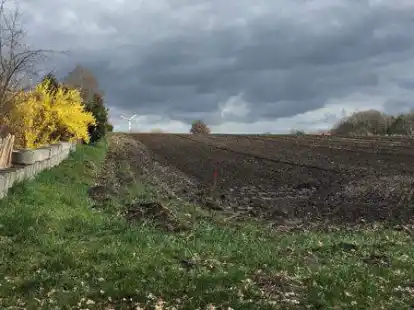 Hier soll gebaut werden: Es entsteht das Baugebiet &bdquo;Ippener K&auml;mpe II&ldquo;.