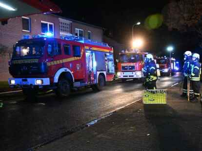 Brand an der Hohen Stra&szlig;e in Hude.