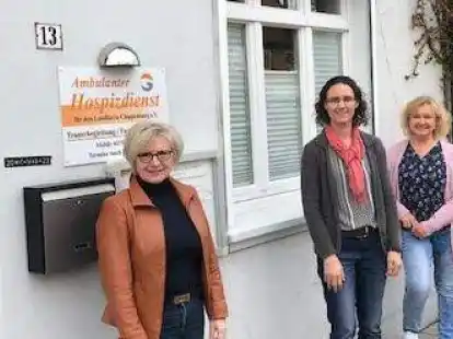 Koordinieren die Arbeit des ambulante Hospizdienstes f&uuml;r den Landkreis Cloppenburg: Gerda Spieker (von links), Anne-Christine Baro und Hildegard Meyer.