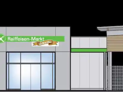 Wie der k&uuml;nftige Raiffeisenmarkt in Burhave wirklich aussehen wird, ist noch unklar. Die RWG hat schon mal eine m&ouml;gliche Ansicht vorgelegt.