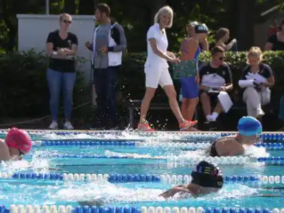 Ein Schwimmwettkampf im H&ouml;ssenbad: Die sollen trotz der Attraktivit&auml;tssteigerung im Freizeitbereich weiterhin optimale Voraussetzungen haben in Westerstede.