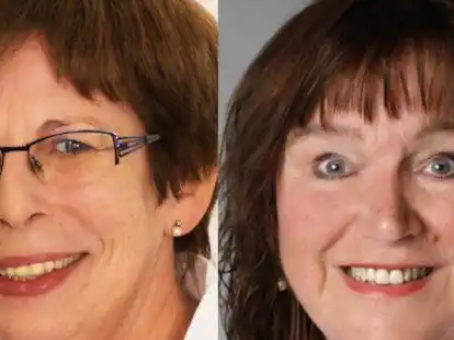 Arbeiten f&uuml;r den SkF im Landkreis Cloppenburg: Julia Wienken (links) und Annegret T&ouml;bben