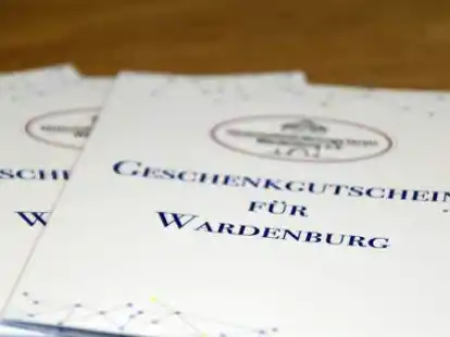 So sieht er aus: der Wardenburg-Gutschein kann in immer mehr Gesch&auml;ften und Betrieben des Gemeindegebietes eingel&ouml;st werden.