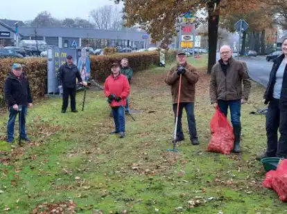 Mehrere S&auml;cke voller Blumenzwiebeln pflanzten die Mitglieder des Molberger Heimatvereins an den &ouml;rtlichen Stra&szlig;en.