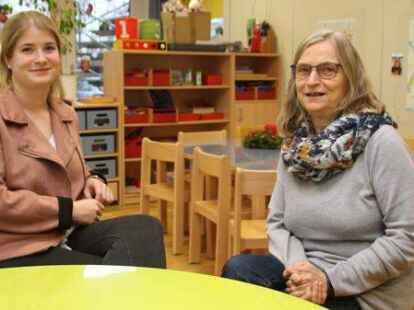 Astrid Unland hat am 22. Dezember ihren letzten Arbeitstag, dann geht sie in den Ruhestand. Die neue Leiterin der Kita Burhave ist Julia Harzmann.