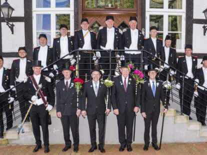 Hoffen wie 2019 auf einen Rockappell vor dem Amtshof: die Harpstedter B&uuml;rgersch&uuml;tzen