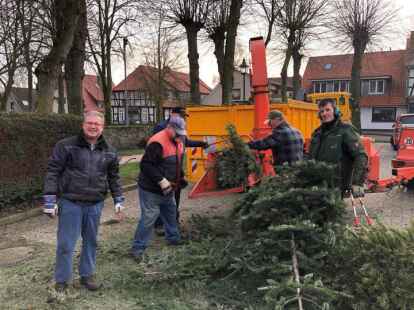 Werden wie in den vergangenen Jahren die Weihnachtsb&auml;ume in Harpstedt abholen: die Harpstedter B&uuml;rgersch&uuml;tzen