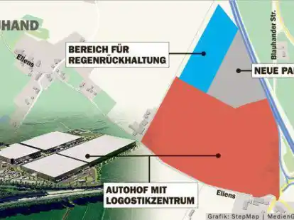 Das &bdquo;Logistik- und Fulfillmentcenter Zetel mit Tank- und Rastanlage&ldquo;, als Autohof Ellens bekannt, wird um eine zus&auml;tzliche Parkfl&auml;che erweitert.