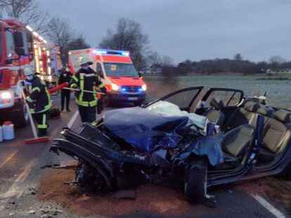 Unfall Hohenkirchen: Ein Mann wurde schwer verletzt