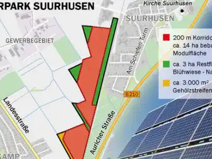 Entlang der Bahngleise soll der Solarpark entstehen.