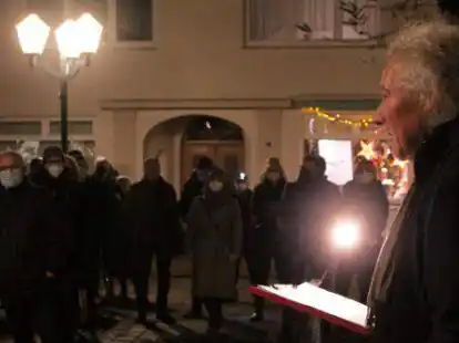 Am 3. Januar wird es auf dem Marktplatz in Wildeshausen wieder eine Anti-Querdenker-Demo geben. Dieses Bild entstand 13. Dezember.