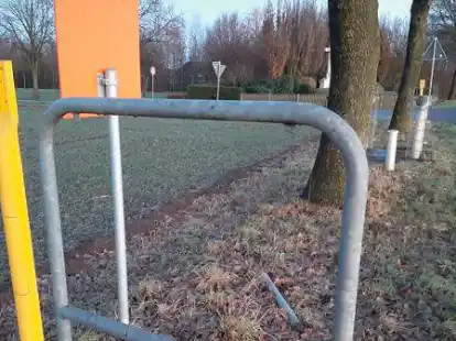 In Emstek wurde Am Gogericht ein Ortsschild geklaut - in der Vergangenheit kam es zu einer H&auml;ufung dieser Diebst&auml;hle.