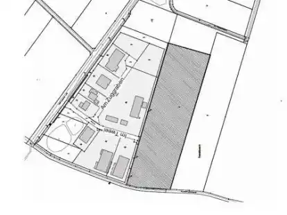 Die geplante Erweiterung in Holler-Neuenwege (schraffierte Fl&auml;che).