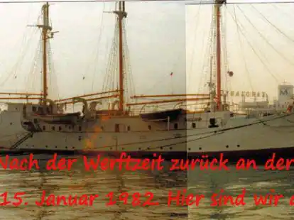 Die &bdquo;Gro&szlig;herzogin Elisabeth&ldquo; im Hafen von Pir&auml;us