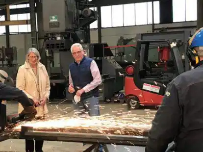 Blicken wieder optimistischer in die Zukunft: die Gesch&auml;ftsf&uuml;hrer Elke und Wilhelm-Alfred Br&uuml;ning.