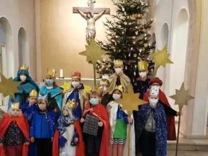 &bdquo;Es hat viel Spa&szlig; gemacht&ldquo;: die Dreik&ouml;nigssinger aus Aurich haben in Aurich und den umliegenden Gemeinden viel Geld gesammelt.