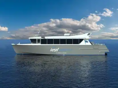 So soll es aussehen: das neue Expressschiff f&uuml;r den Inseltransfer nach Juist.