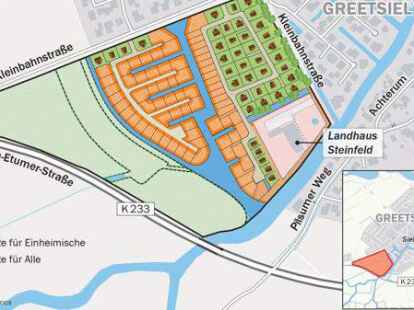 Allen Unkenrufen weiterhin sehr beliebt: das Baugebiet &bdquo;Greetsieler Grachten II&ldquo;.