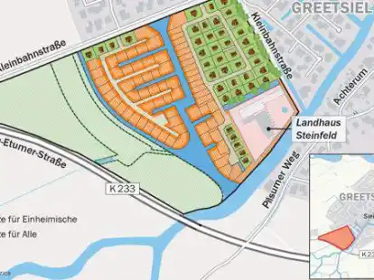 Allen Unkenrufen weiterhin sehr beliebt: das Baugebiet &bdquo;Greetsieler Grachten II&ldquo;.