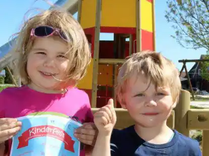 Wurde bereits f&uuml;r Kinderfeste genutzt &ndash; und ist beliebtes Fotomotiv: der Greetsieler Abenteuerspielplatz mit dem bespielbaren Leuchtturm.