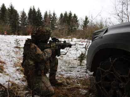 Die Bundeswehr und internationale Verb&uuml;ndete &uuml;bten bei 